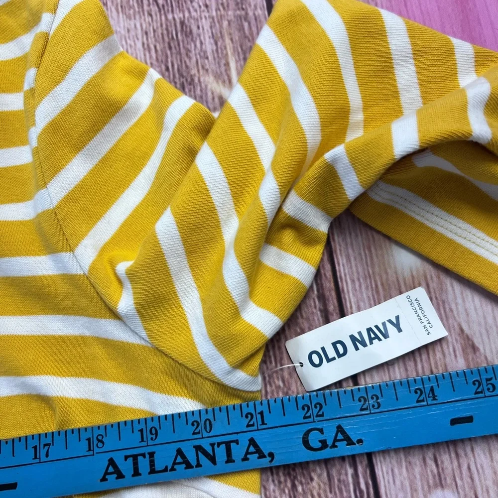 Old Navy Mustard and White Striped Top - Picture 7 of 8